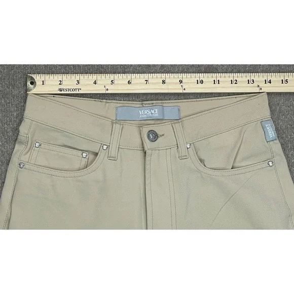 Versace Jeans Couture Ittierre Vintage Men's 5 Pocket Casual Pants Size 28x33 - Picture 11 of 16